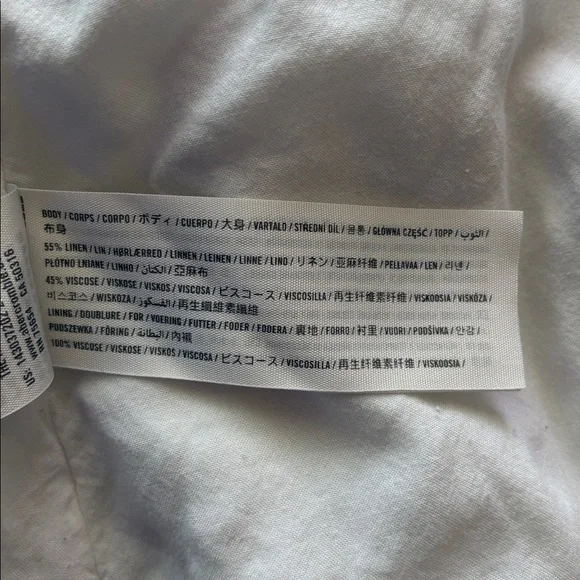 Abercrombie & Fitch Woman’s Size XS White Tie-Waist Wrap Skirt - Picture 12 of 12